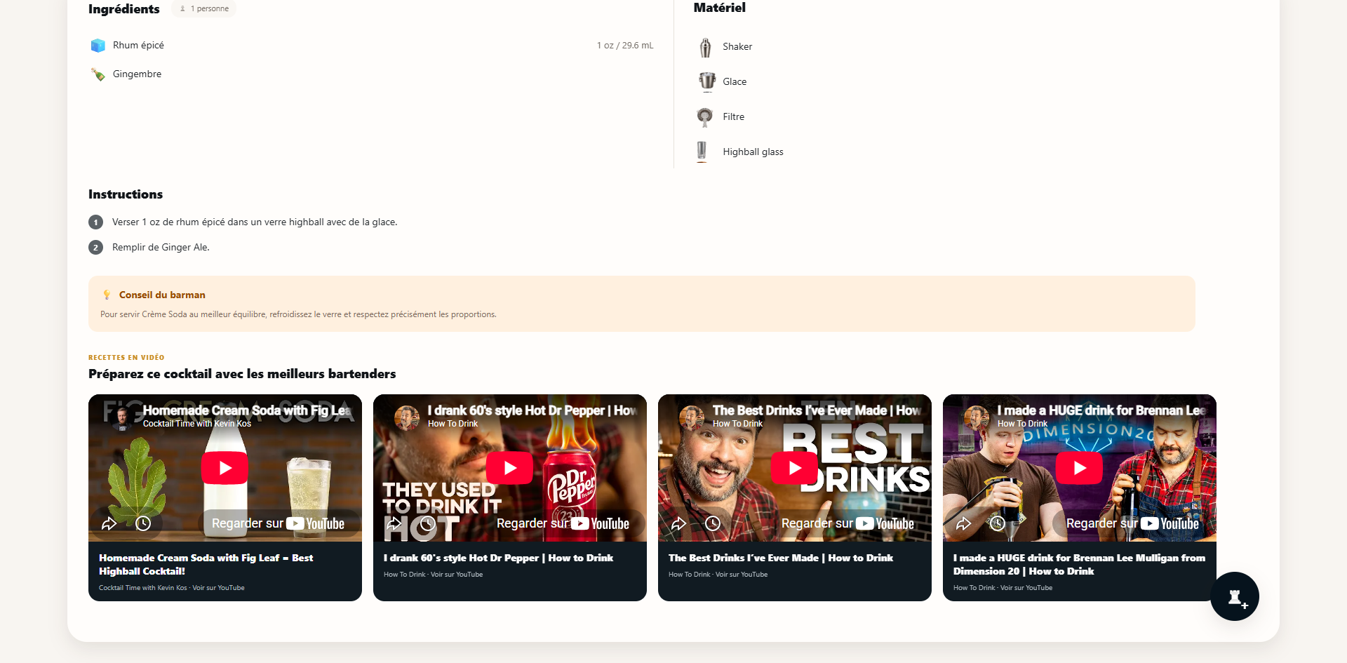 Profil utilisateur de Cocktail Craft