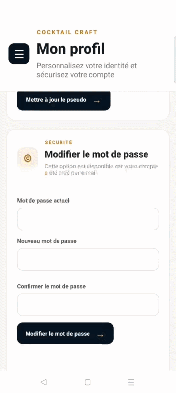Profils et favoris
