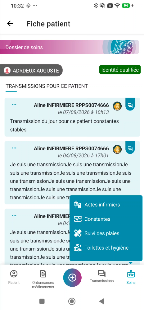 Ajout d'une transmission